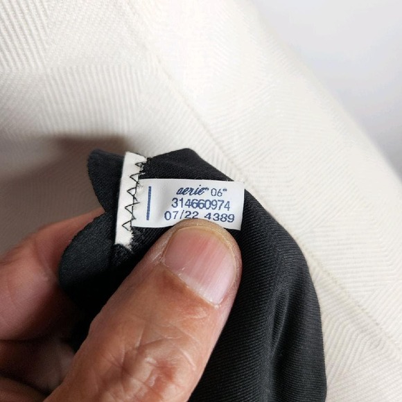 Aerie Waffle Scalloped String Triangle Bikini Swim Top Womens XS Black - Picture 7 of 8